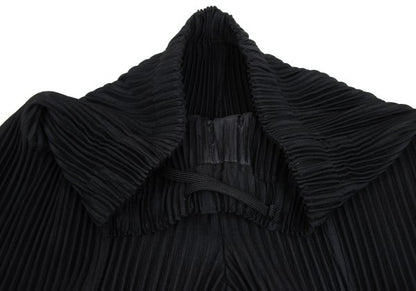 HOMME PLISSE ISSEY MIYAKE Pleated Hem Pants Black Size 1