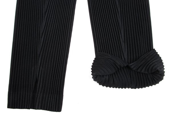 HOMME PLISSE ISSEY MIYAKE Pleated Hem Pants Black Size 1