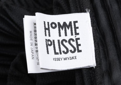 HOMME PLISSE ISSEY MIYAKE Pleated Hem Pants Black Size 1