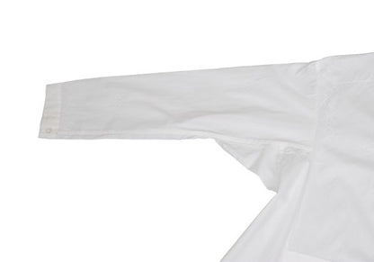 ISSEY MIYAKE HaaT Embroidery Band Collar Dress White Size 2