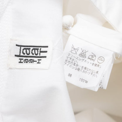 ISSEY MIYAKE HaaT Embroidery Band Collar Dress White Size 2