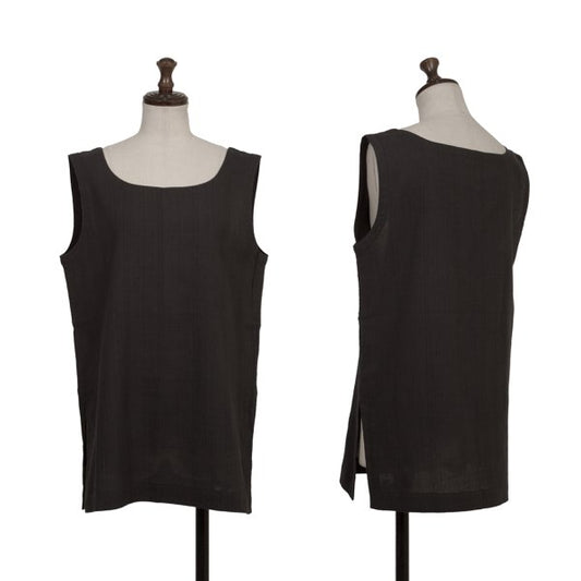 ISSEY MIYAKE PERMANENTE Stitch Design Top Charcoal Size M