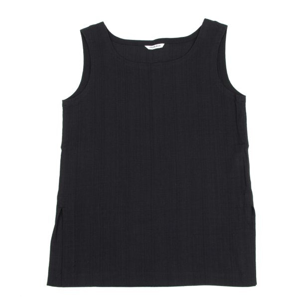 Plantation Crinkle Finish Tank Top Dark Navy Size M