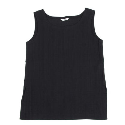 Plantation Crinkle Finish Tank Top Dark Navy Size M