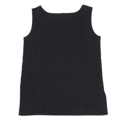 Plantation Crinkle Finish Tank Top Dark Navy Size M