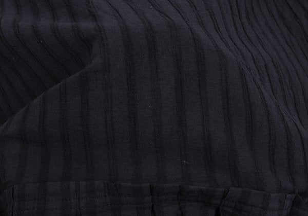 Plantation Hem Panel Crinkle Finish L/S Tee Navy Size M