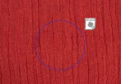 Plantation Garment Dyed Cotton Linen Big Shirt Red Size M