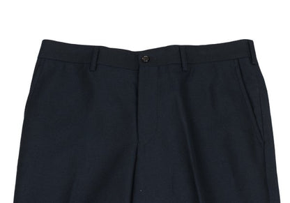 COMME des GARCONS HOMME Poly Rayon Creased Pants Navy Size M