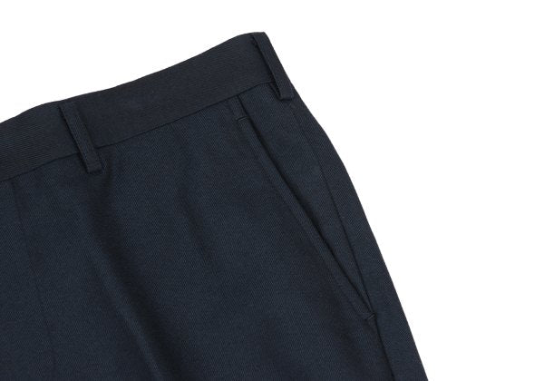 COMME des GARCONS HOMME Poly Rayon Creased Pants Navy Size M
