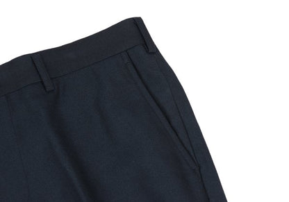 COMME des GARCONS HOMME Poly Rayon Creased Pants Navy Size M