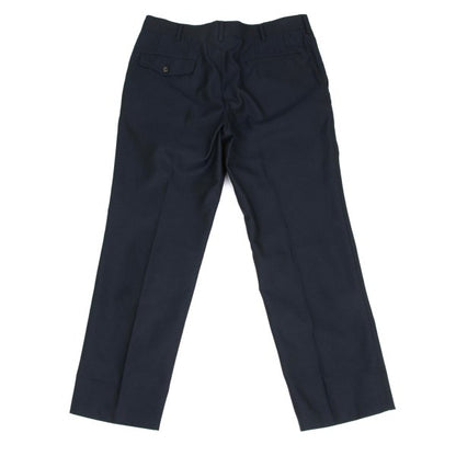 COMME des GARCONS HOMME Poly Rayon Creased Pants Navy Size M