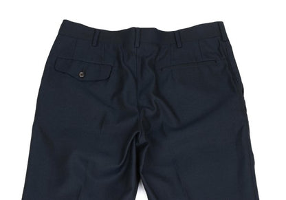 COMME des GARCONS HOMME Poly Rayon Creased Pants Navy Size M