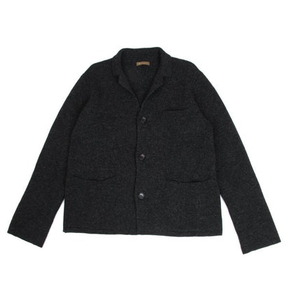 Y's for men Wool Knit Jacket Charcoal Size 3