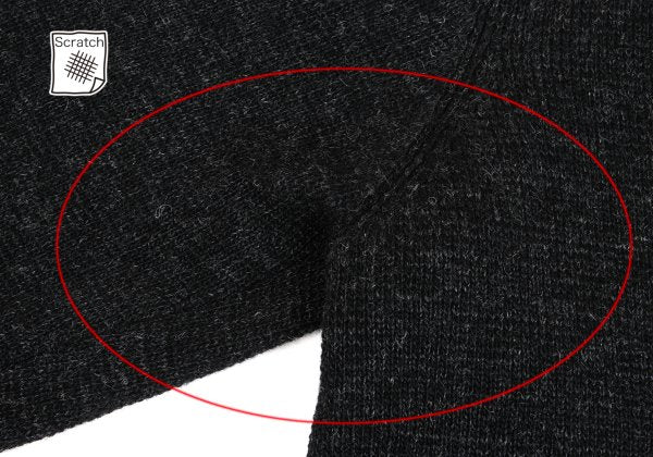 Y's for men Wool Knit Jacket Charcoal Size 3