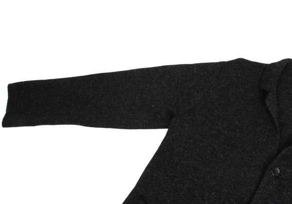 Y's for men Wool Knit Jacket Charcoal Size 3