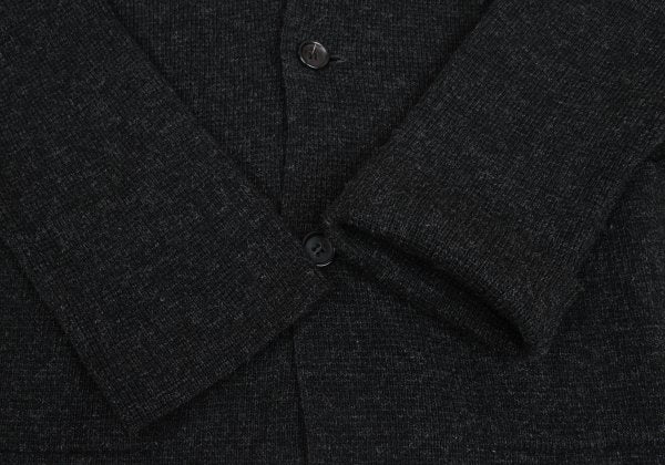 Y's for men Wool Knit Jacket Charcoal Size 3