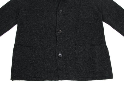 Y's for men Wool Knit Jacket Charcoal Size 3
