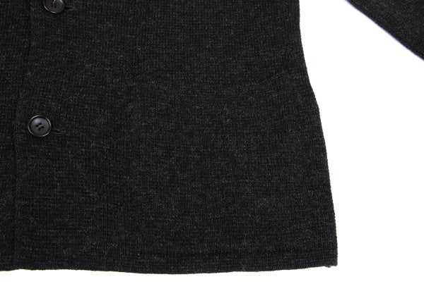 Y's for men Wool Knit Jacket Charcoal Size 3