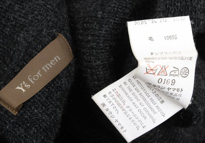 Y's for men Wool Knit Jacket Charcoal Size 3