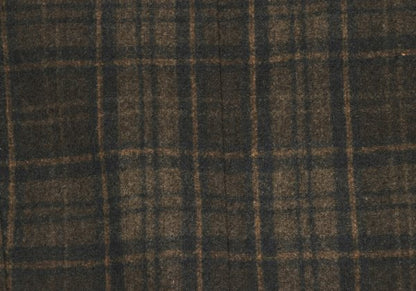 TROVE RUUTUKA Wool Blend Check Long Peacoat Multi Coat Size 2