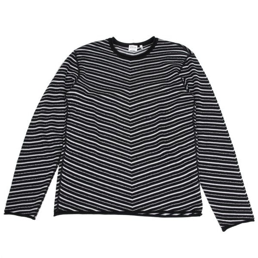 ARMANI COLLEZIONI Cotton Rayon Bias Knit Black Size 50