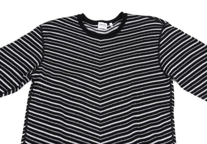 ARMANI COLLEZIONI Cotton Rayon Bias Knit Black Size 50