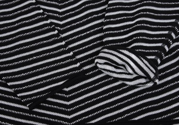 ARMANI COLLEZIONI Cotton Rayon Bias Knit Black Size 50