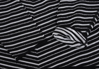ARMANI COLLEZIONI Cotton Rayon Bias Knit Black Size 50