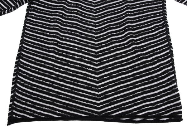 ARMANI COLLEZIONI Cotton Rayon Bias Knit Black Size 50