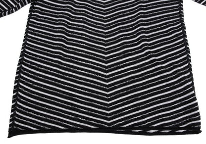 ARMANI COLLEZIONI Cotton Rayon Bias Knit Black Size 50