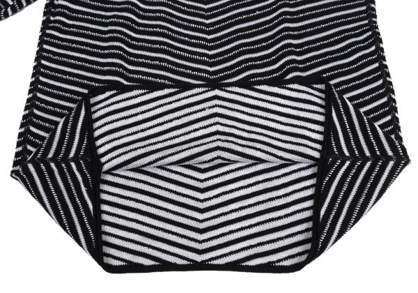 ARMANI COLLEZIONI Cotton Rayon Bias Knit Black Size 50