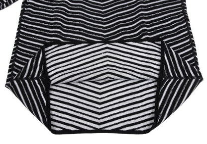 ARMANI COLLEZIONI Cotton Rayon Bias Knit Black Size 50