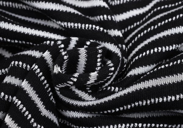 ARMANI COLLEZIONI Cotton Rayon Bias Knit Black Size 50