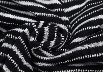 ARMANI COLLEZIONI Cotton Rayon Bias Knit Black Size 50