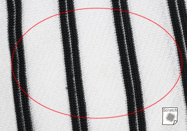ARMANI COLLEZIONI Rayon Cotton Stripe Knit White Size 52