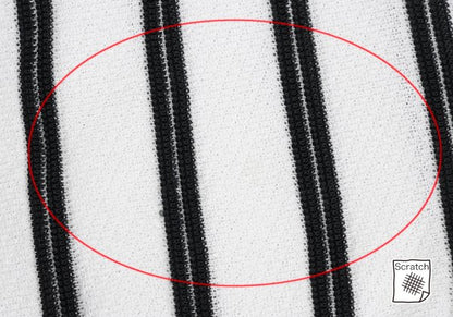 ARMANI COLLEZIONI Rayon Cotton Stripe Knit White Size 52
