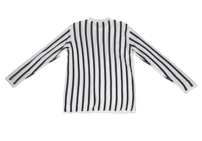 ARMANI COLLEZIONI Rayon Cotton Stripe Knit White Size 52
