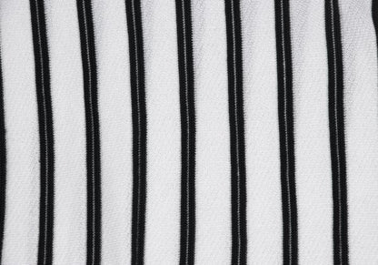 ARMANI COLLEZIONI Rayon Cotton Stripe Knit White Size 52
