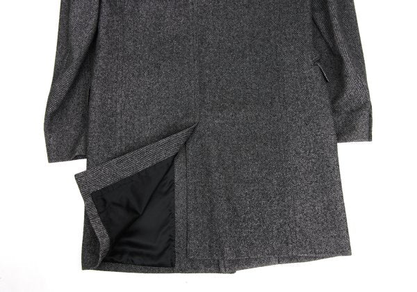 Theory Wool Blend Kersey Chesterfield Coat Black Size 42