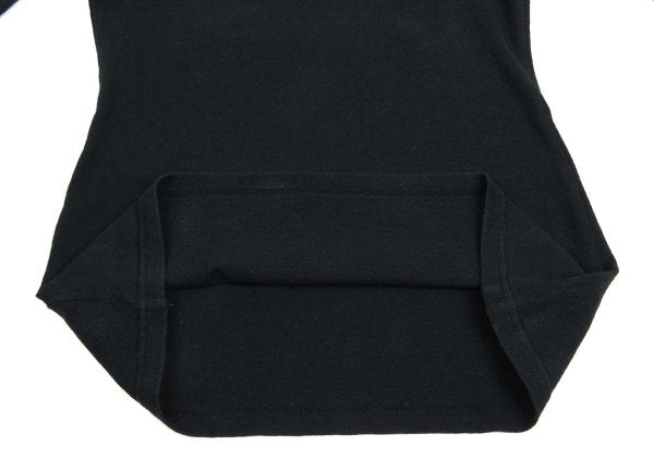 Jean Paul GAULTIER FEMME Cotton V-Neck Top Black Size 40