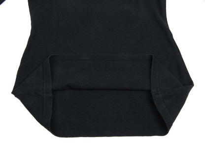 Jean Paul GAULTIER FEMME Cotton V-Neck Top Black Size 40