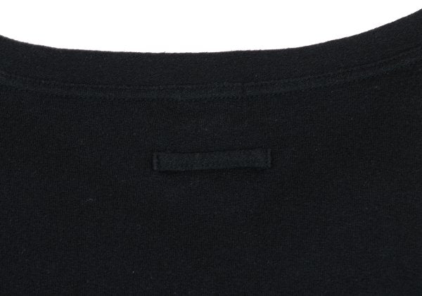 Jean Paul GAULTIER FEMME Cotton V-Neck Top Black Size 40