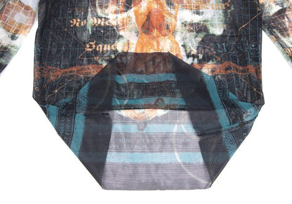 Jean Paul GAULTIER CLASSIQUE Cyber Skull Top Black Size 48