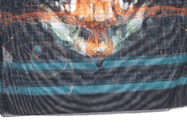 Jean Paul GAULTIER CLASSIQUE Cyber Skull Top Black Size 48