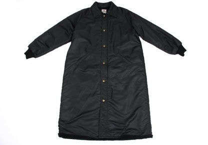 JPG by GAULTIER Superman Print Boa Lined Coat Black Size 48