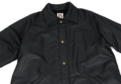 JPG by GAULTIER Superman Print Boa Lined Coat Black Size 48