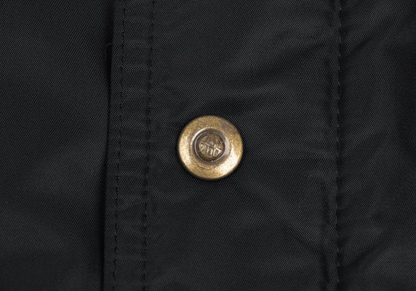 JPG by GAULTIER Superman Print Boa Lined Coat Black Size 48