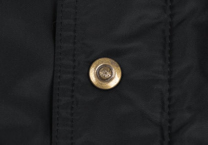 JPG by GAULTIER Superman Print Boa Lined Coat Black Size 48