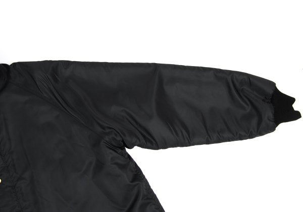 JPG by GAULTIER Superman Print Boa Lined Coat Black Size 48