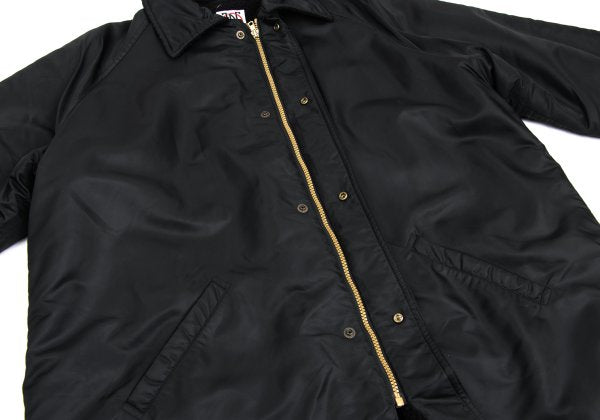 JPG by GAULTIER Superman Print Boa Lined Coat Black Size 48